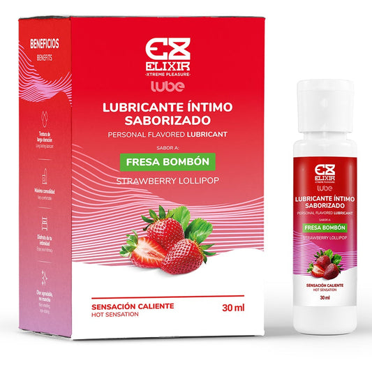 Lubricante Saborizado Fresa Bombon Elixir