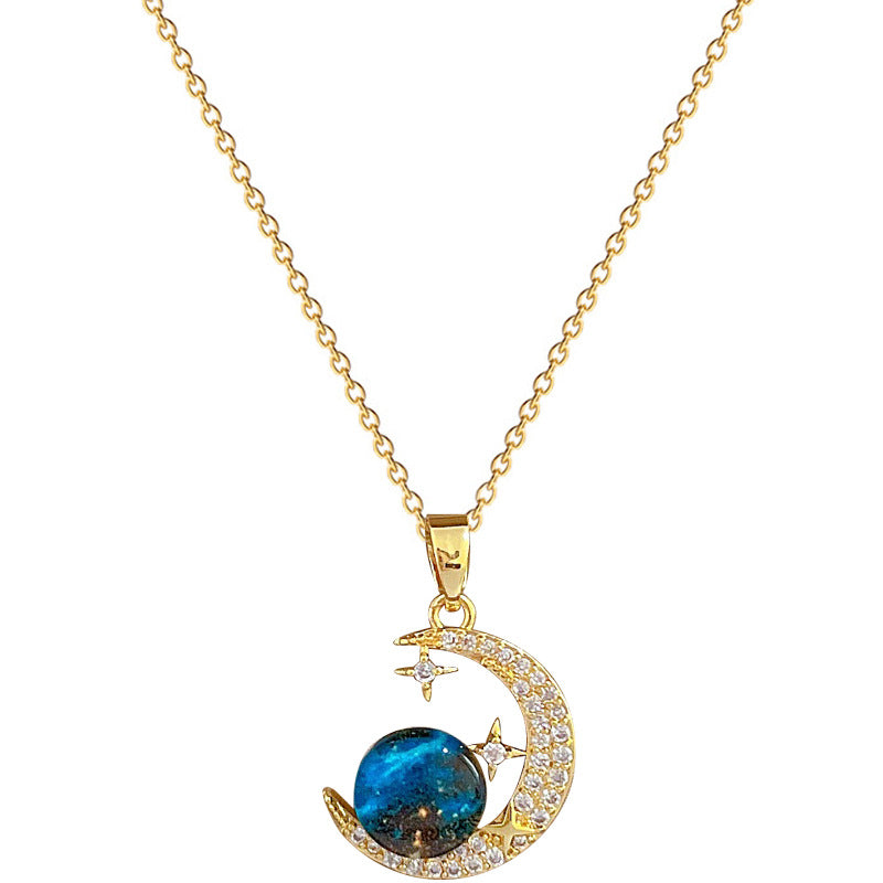 COLLAR MEDIA LUNA Y ESTRELLAS