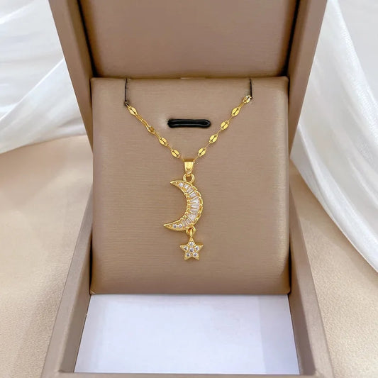 COLLAR LUNA Y ESTRELLA