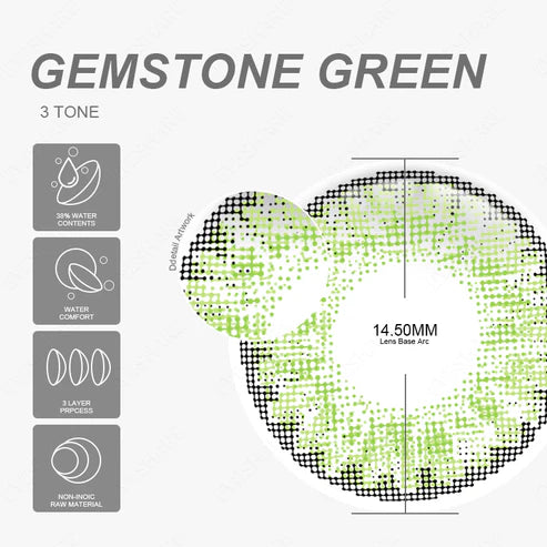 3TONE GEMSTONEGREEN