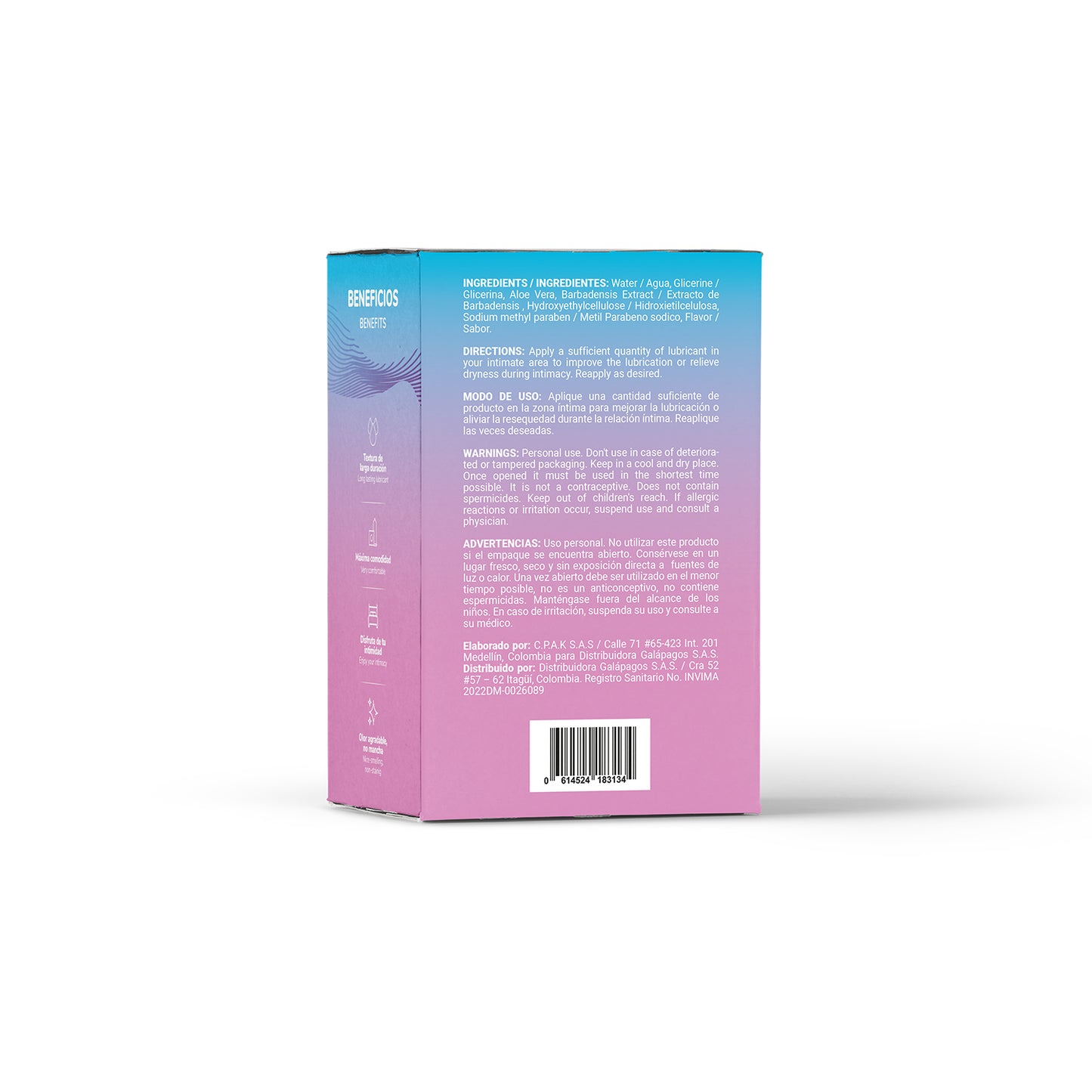 Lubricante Saborizado Chicle Elixir