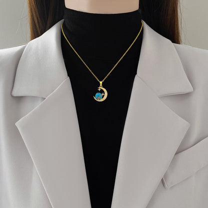 COLLAR MEDIA LUNA Y ESTRELLAS