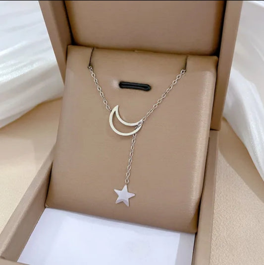 COLLAR MEDIA LUNA Y ESTRELLA